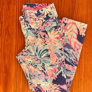 Lilly Pulitzer Floral Cropped Pants